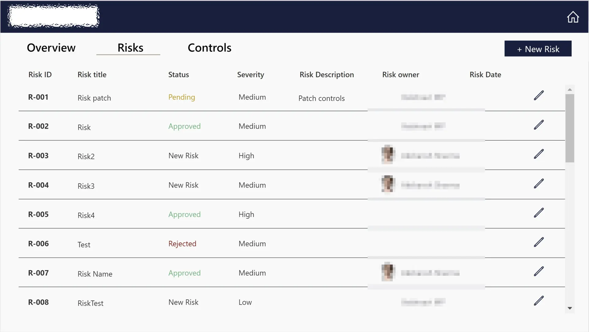 LCP — Internal Controls Risk Register